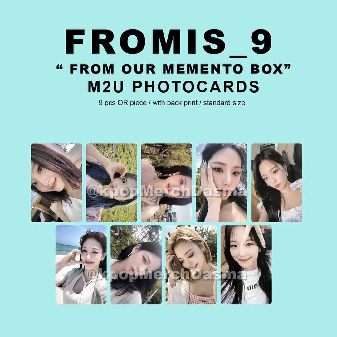 Fromis_9 from our memento box M2U Photocards (READ THE DESC), Hobbies