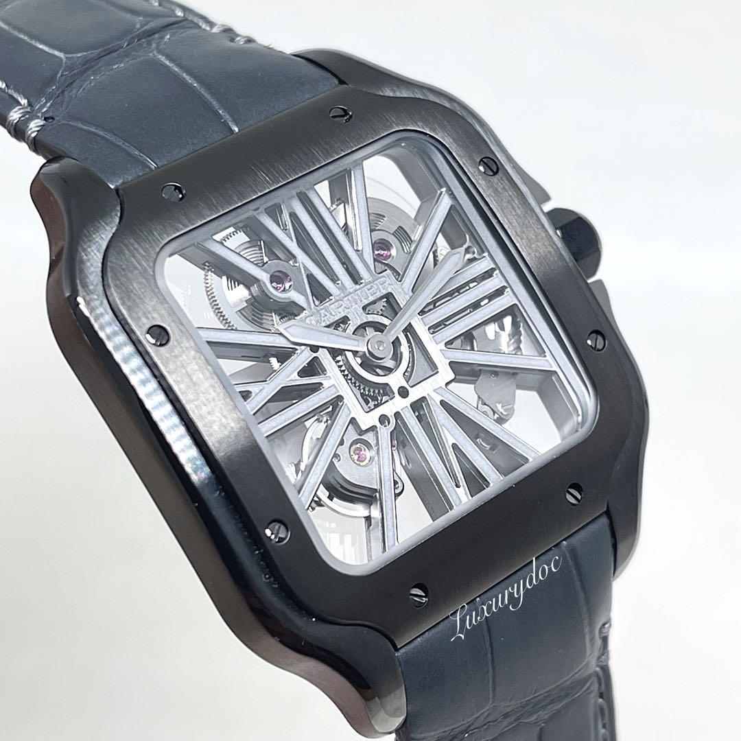 Cartier santos hotsell skeleton replica