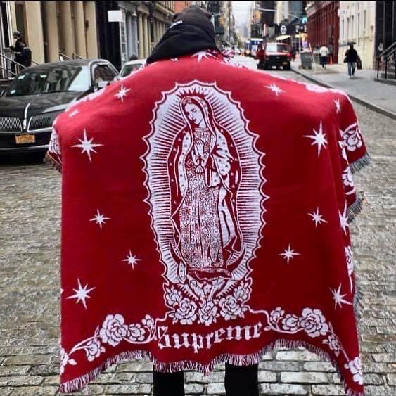 FW18 SUPREME VIRGIN MARY BLANKET (RED)