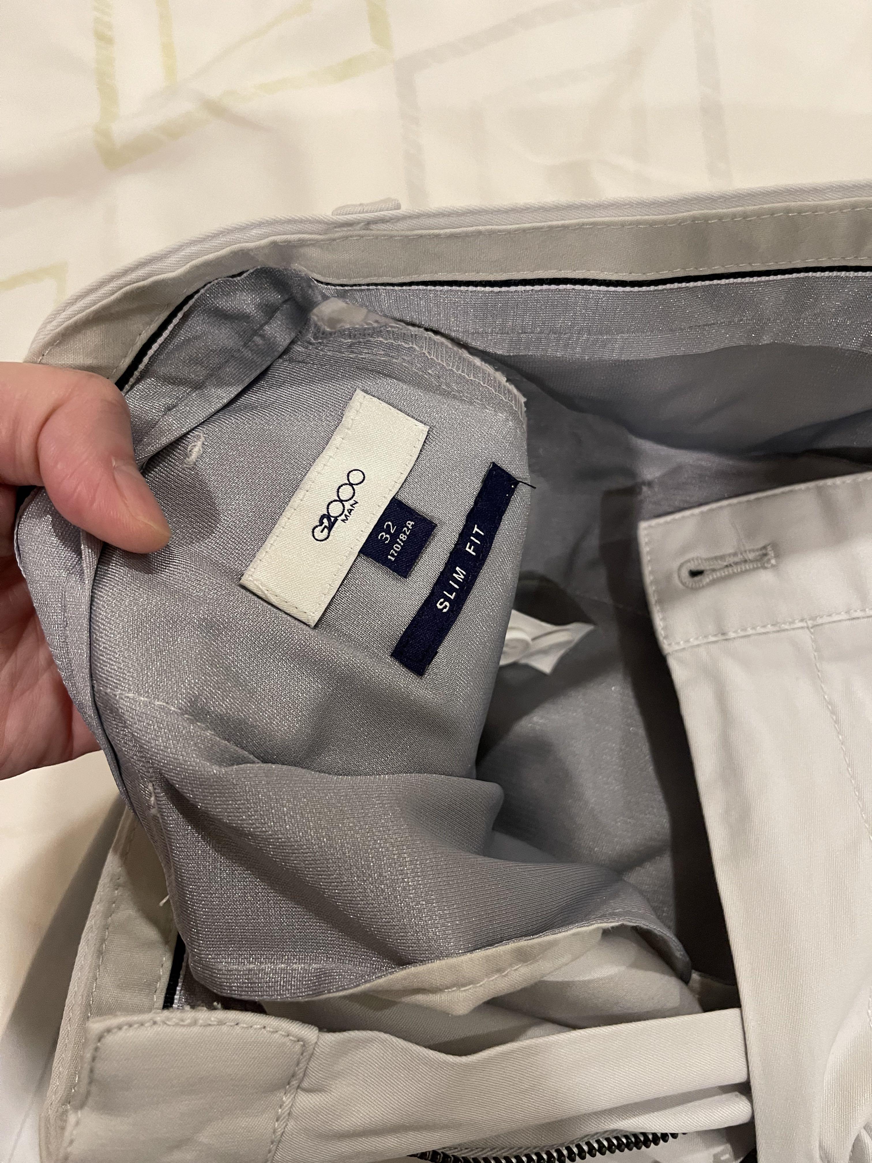 G2000 light gray trousers (Category: Trousers) located in Muntinlupa City. Submitted by myabcshop (Listing ID 1171879994, Image 3). Description: RFS - decluttering and small already Worn twice max Bought in hongkong No damage Picture as is For Men.
