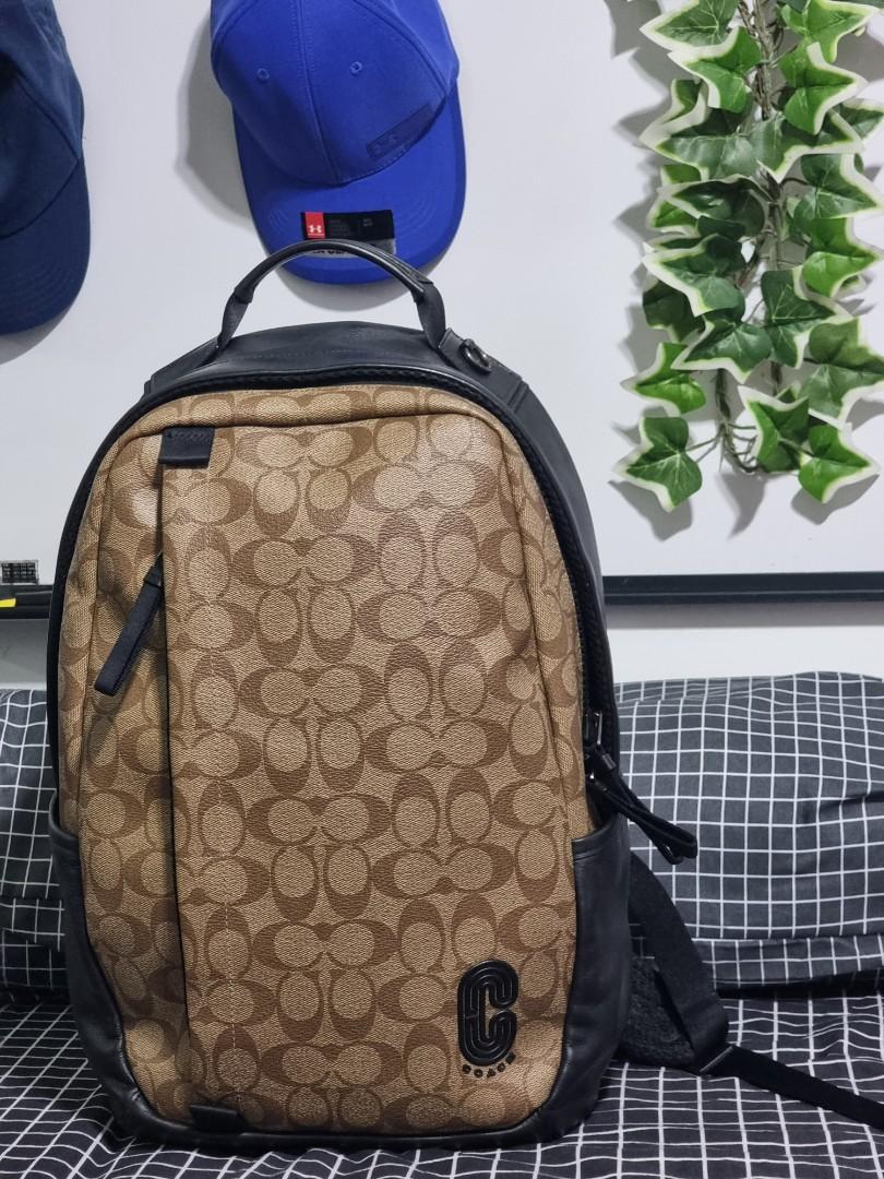 Genuine Coach Edge Backpack in Signature Canvas, Men's Fashion, Bags