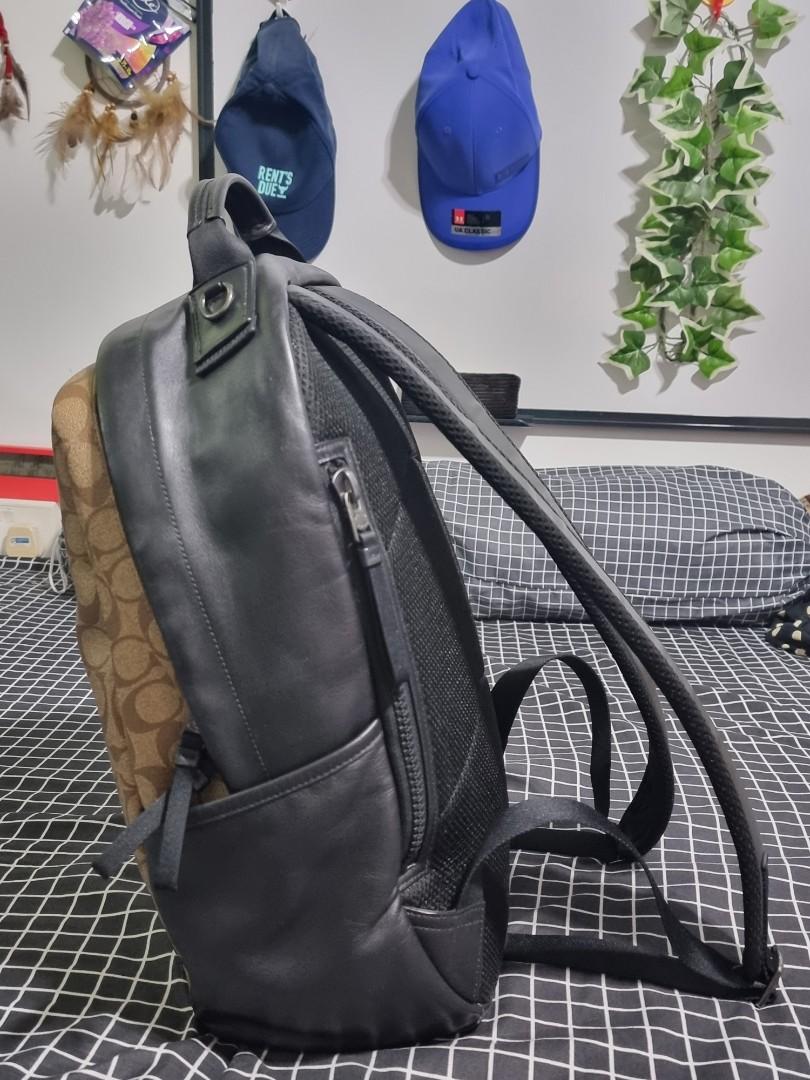 Genuine Coach Edge Backpack in Signature Canvas, Men's Fashion, Bags