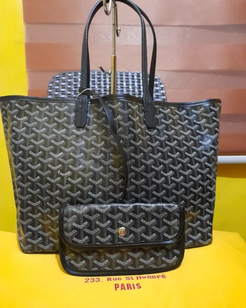 Brand New Unused Goyard St Louis GM Tote Bag Black / Tan, Luxury, Bags &  Wallets on Carousell