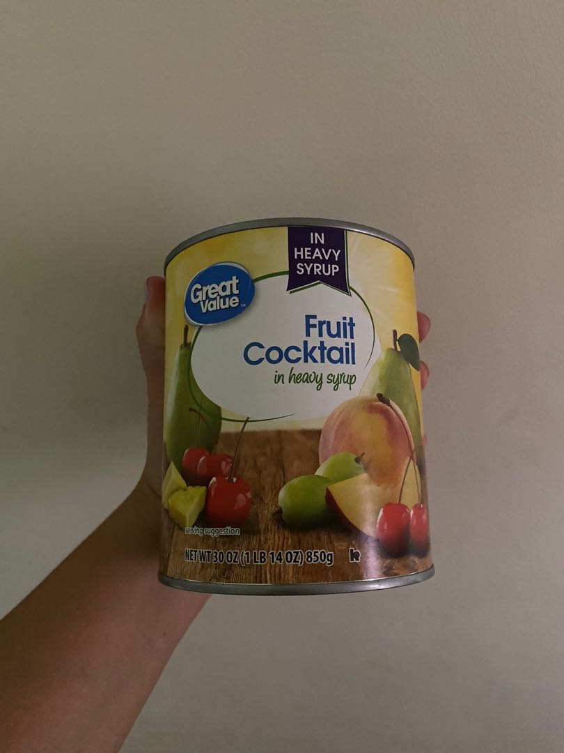 Great Value Fruit Cocktail, Food & Drinks, Other Food & Drinks on Carousell