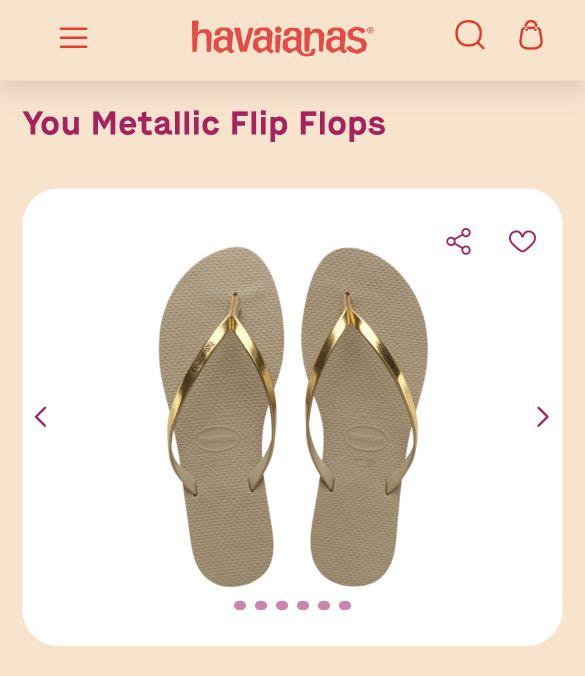 Havaianas you metallic 2025 rose