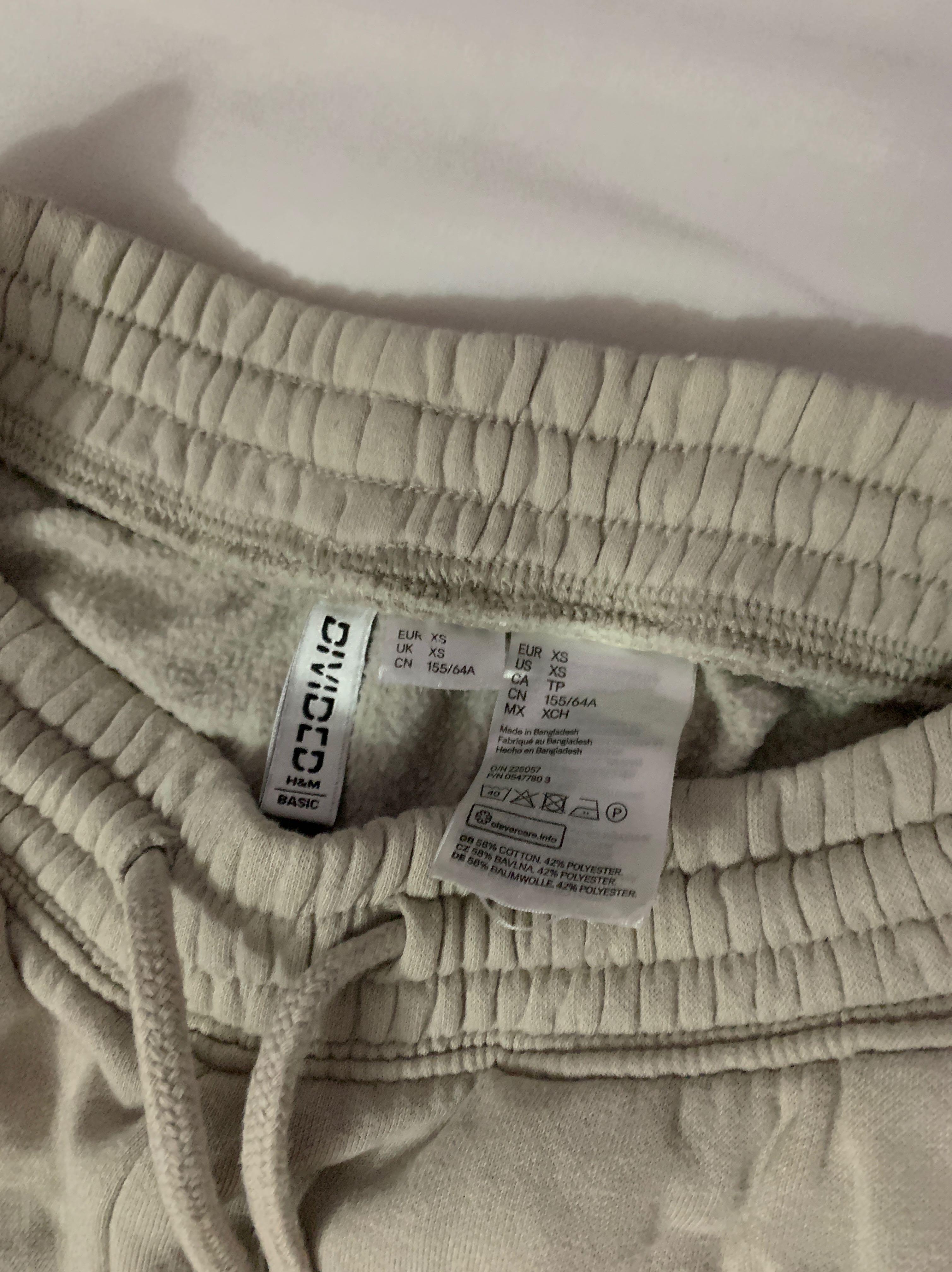 H and hotsell m white sweatpants