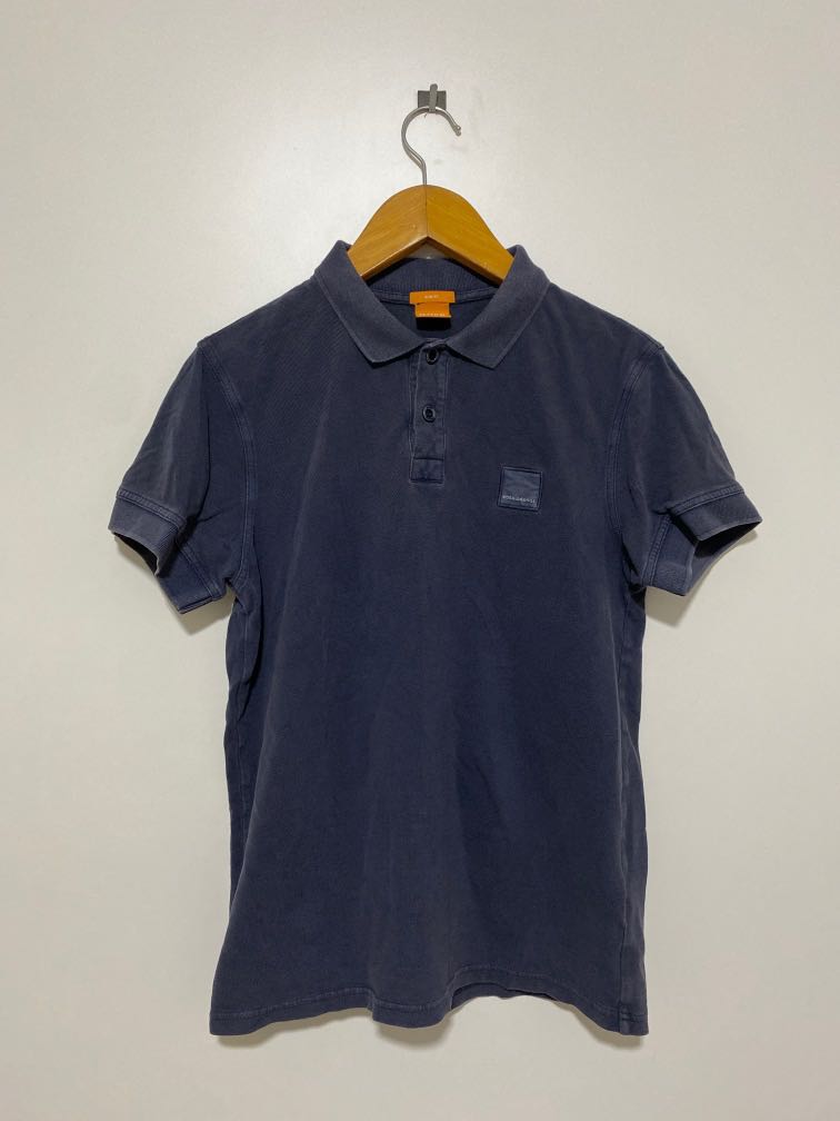 Hugo boss orange polo navy store