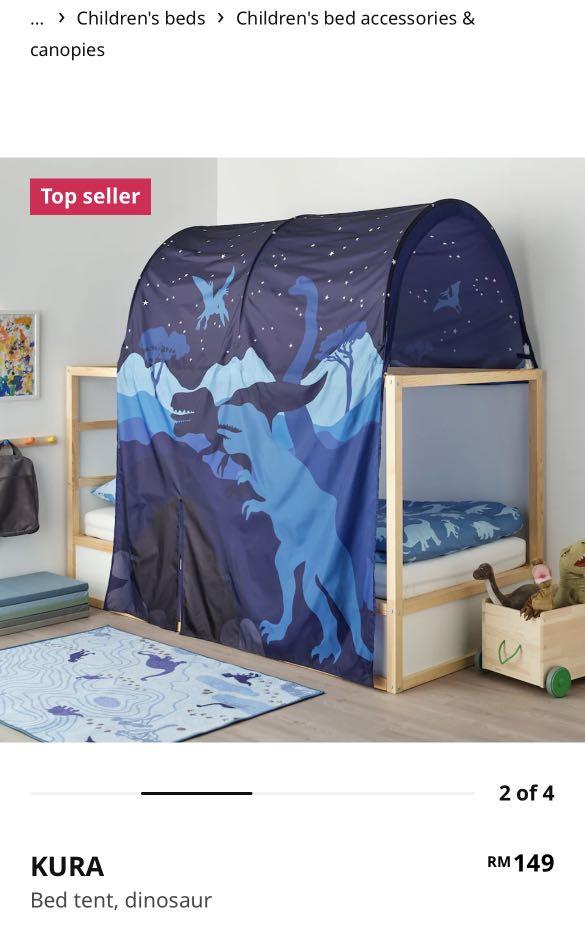 Ikea Kura Bed Tent (Dinosaur), Babies & Kids, Baby Nursery & Kids