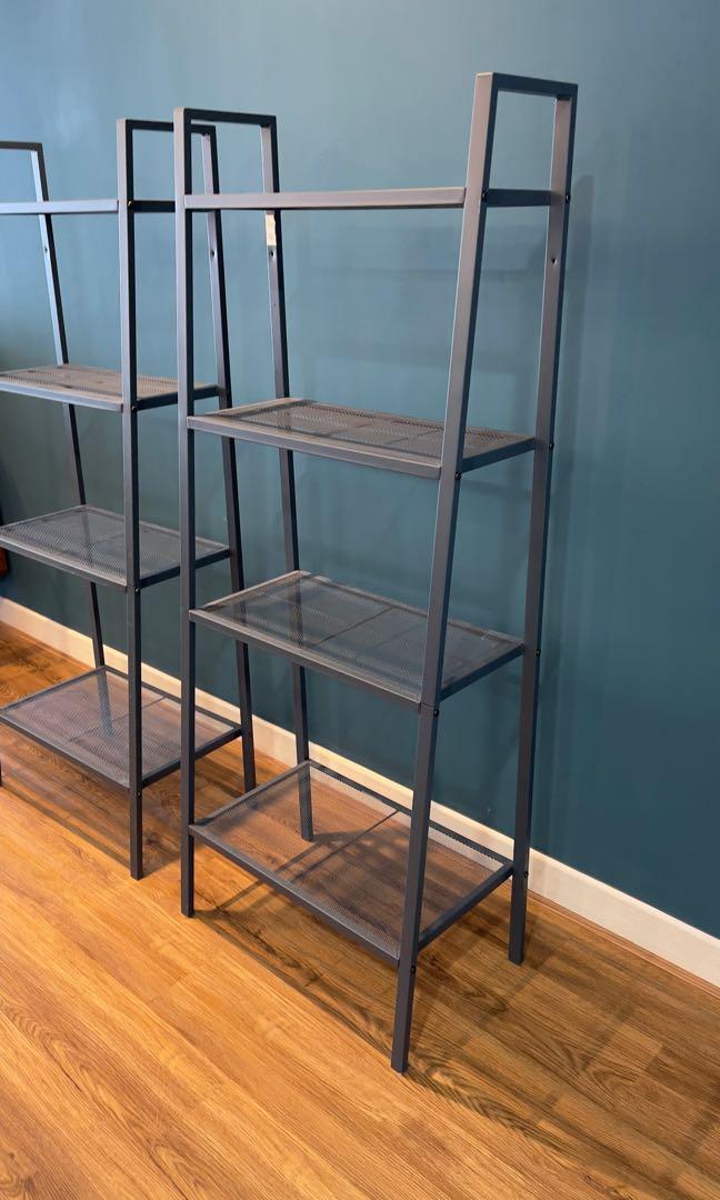 Ikea LERBERG Shelf unit (1 unit RM85, 2 units RM165), dark grey, 60x148