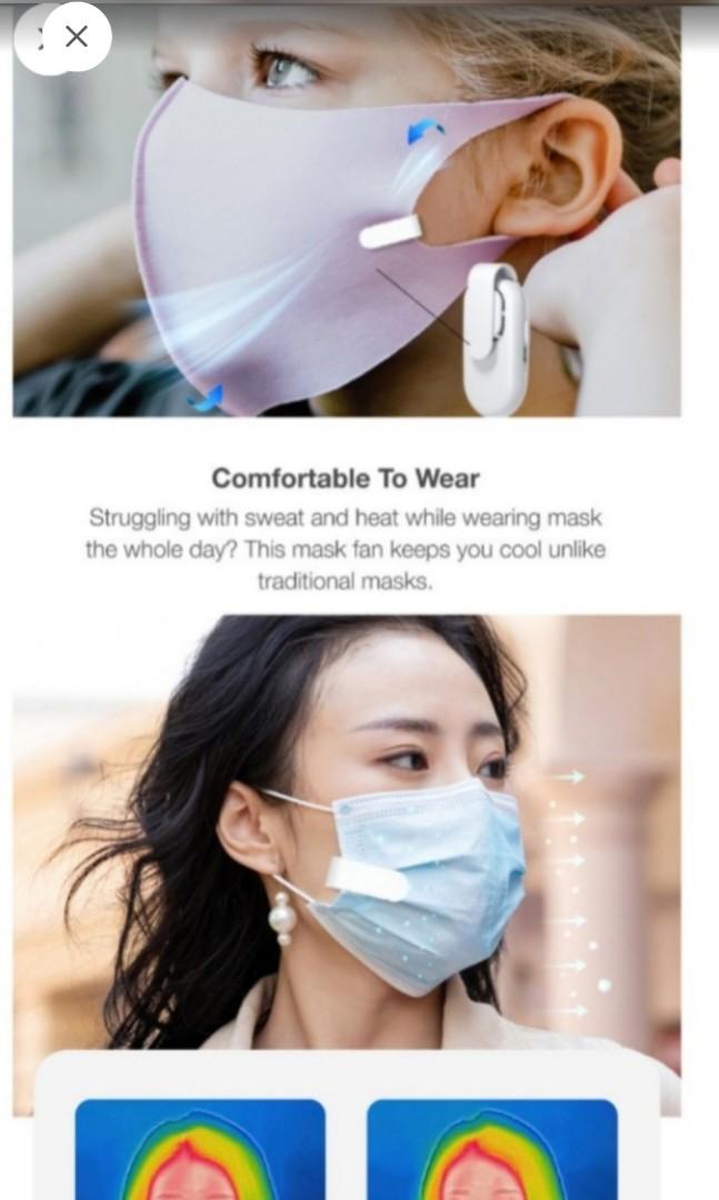 Iuiga Mini Mask Fan (Category: Face Care) located in Singapore. Submitted by karenya (Listing ID 1171834033, Image 3). Description: Iuiga Mini Mask Fan Brand new in pack. No trade No Nego..