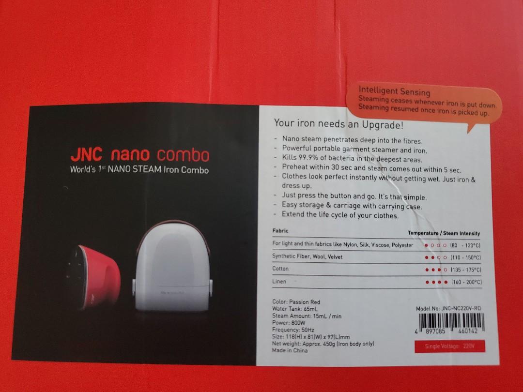 nano combo - World's 1st NANO STEAM Iron Combo by JNC 