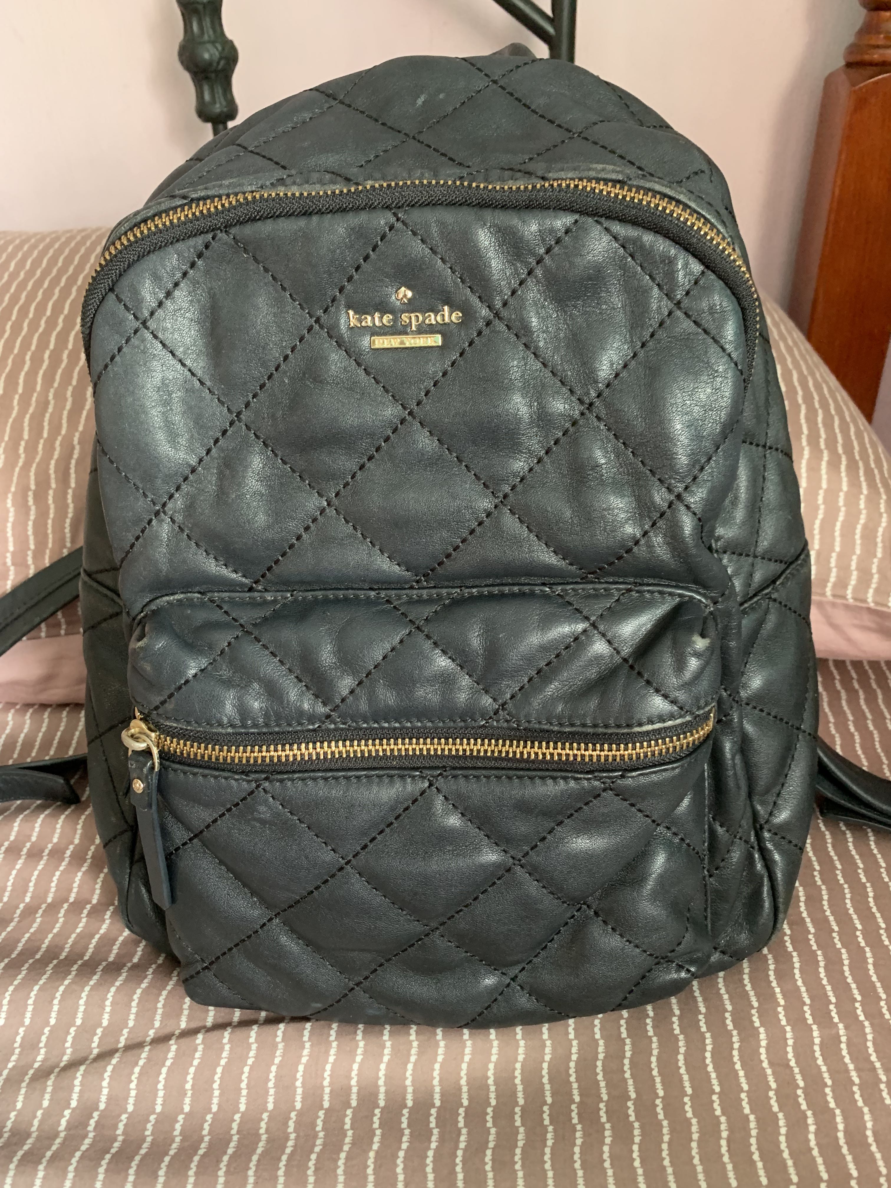 Kate Spade Leather Backpack, Women's Fashion, Bags & Wallets, Backpacks on  Carousell