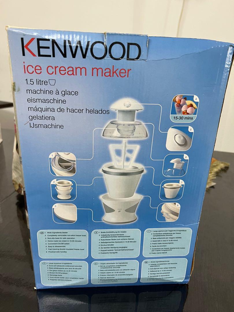 Kenwood ice cream maker, Furniture & Home Living, Kitchenware