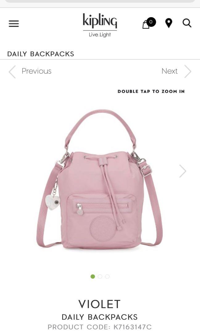 Kipling violet on sale daily backpack
