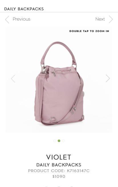 Kipling violet daily backpack shop