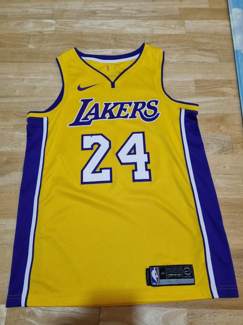 Kobe Bryant 24 Yellow Lakers Jersey