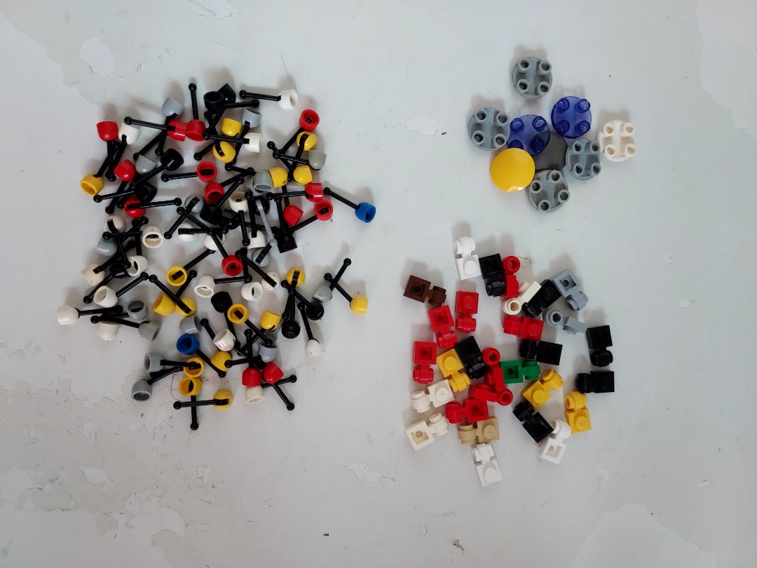 Lego antenna 1x1 modified and 2x2 rounded pieces, Hobbies & Toys, Toys