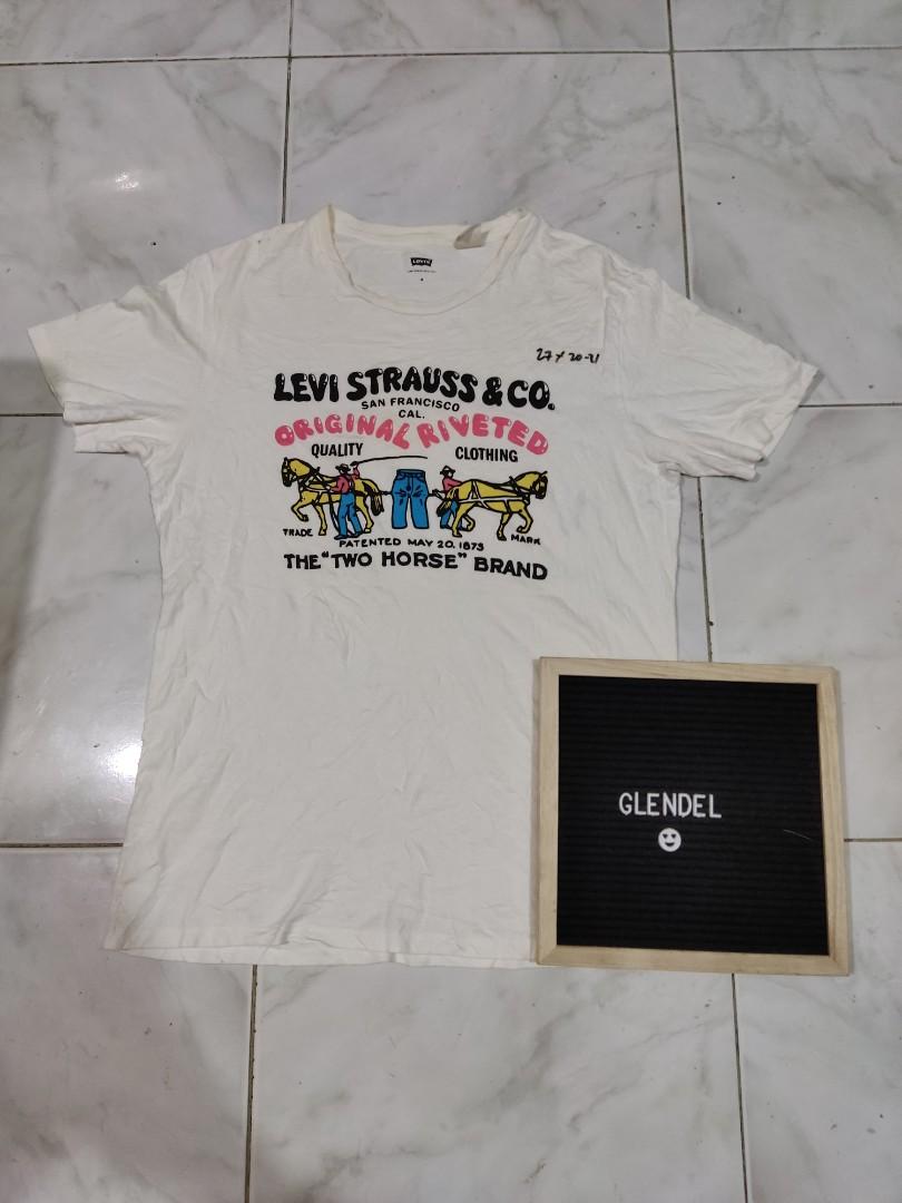 Levis Two horse Brand Shirt, Men's Fashion, Tops & Sets, Tshirts & Polo  Shirts on Carousell