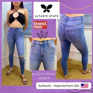 Light Blue Ripped Skinny Jeans