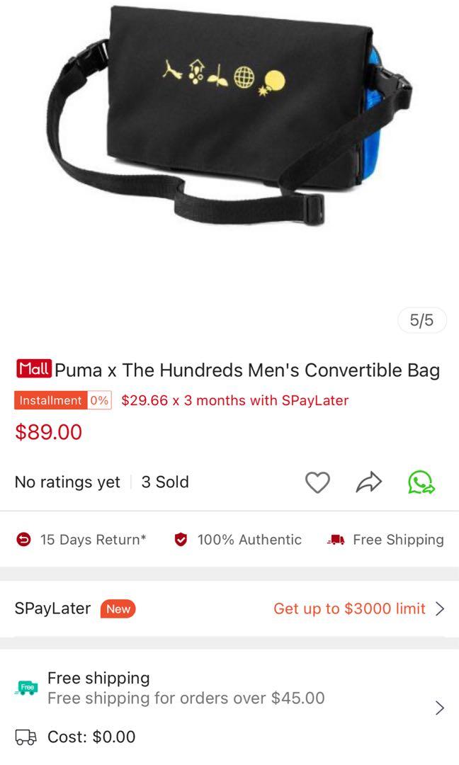 Puma x the new arrivals hundreds convertible bag