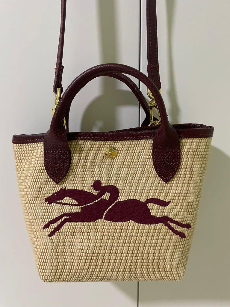 Longchamp mini straw bag!, Women's Fashion, Bags & Wallets, Crossbody