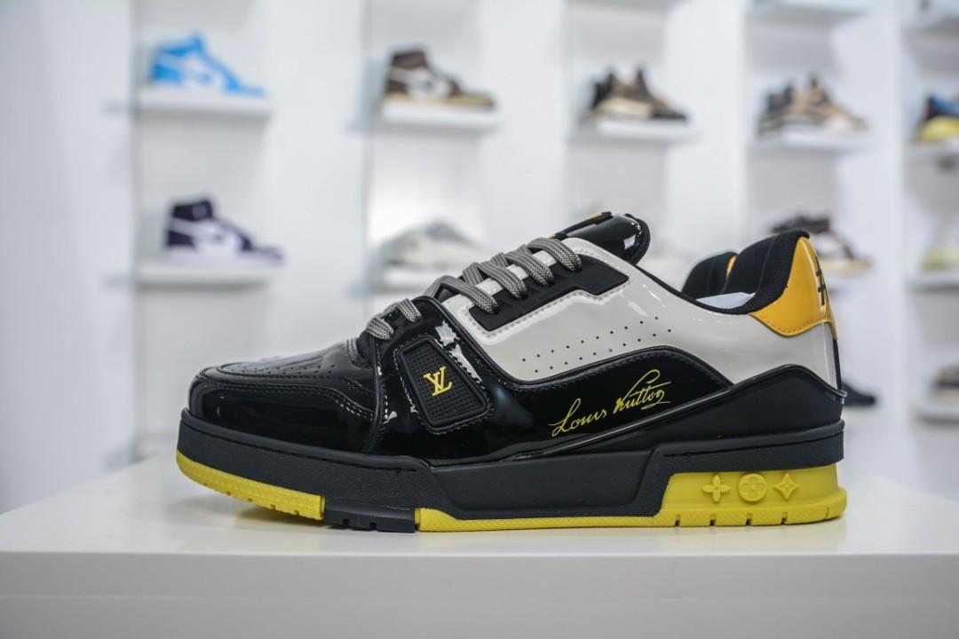 Louis Vuitton Trainner Sneaker “Black Yellow” (2020) 1A9JTV, Men's
