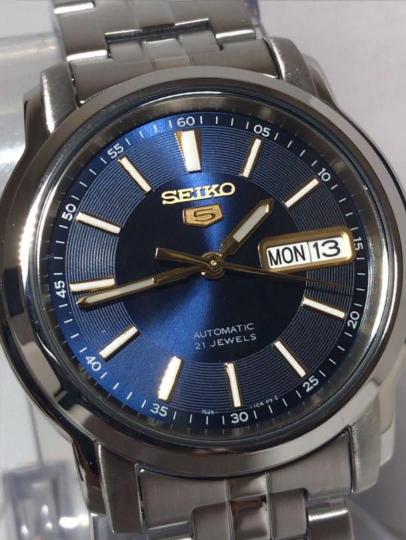 Lowest Price Seiko 5 SNKL79 Men s Automatic Blue Dial Stainless
