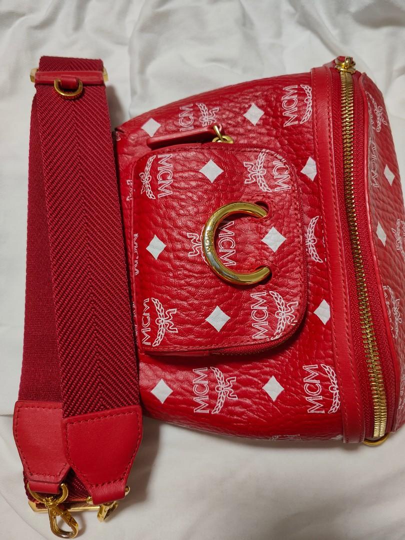 Mcm crossbody bag red on sale