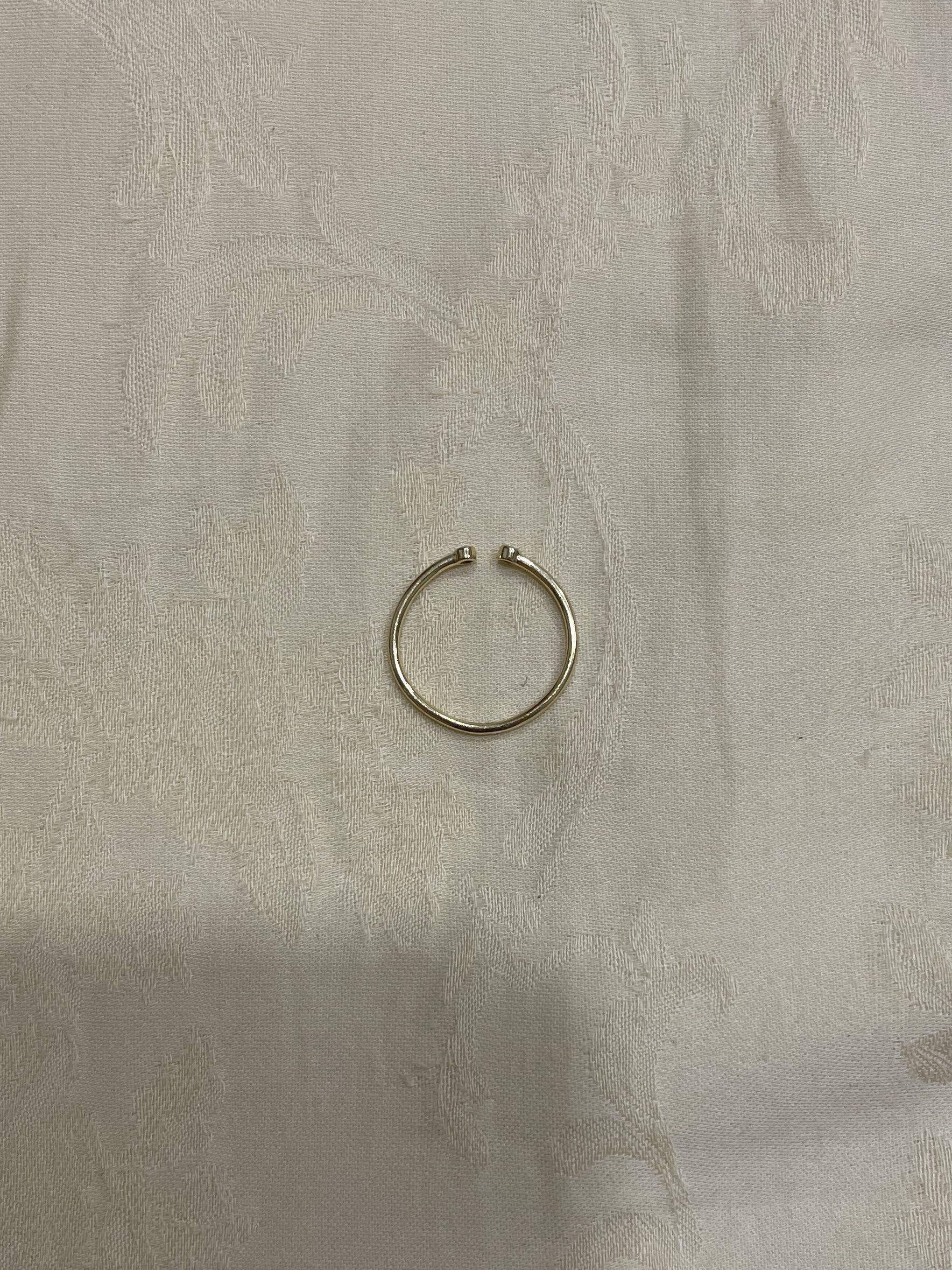 Mejuri diamonds open ring top
