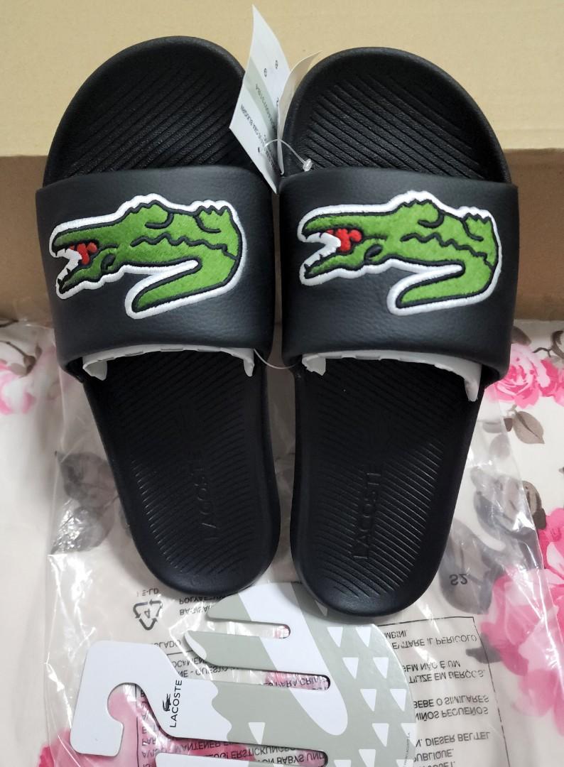 Mens lacoste flip 2024 flops size 9