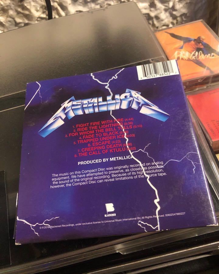Metallica - Ride The Lightning ⚡️(CD), Hobbies & Toys, Music & Media, CDs &  DVDs on Carousell