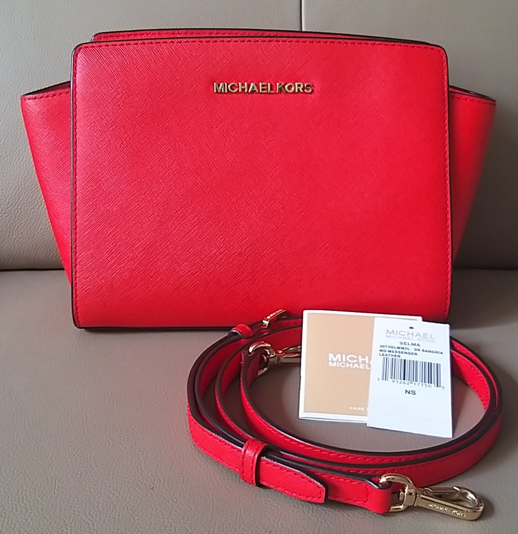 MICHAEL Michael Kors Medium 'selma' Crossbody Bag in Red