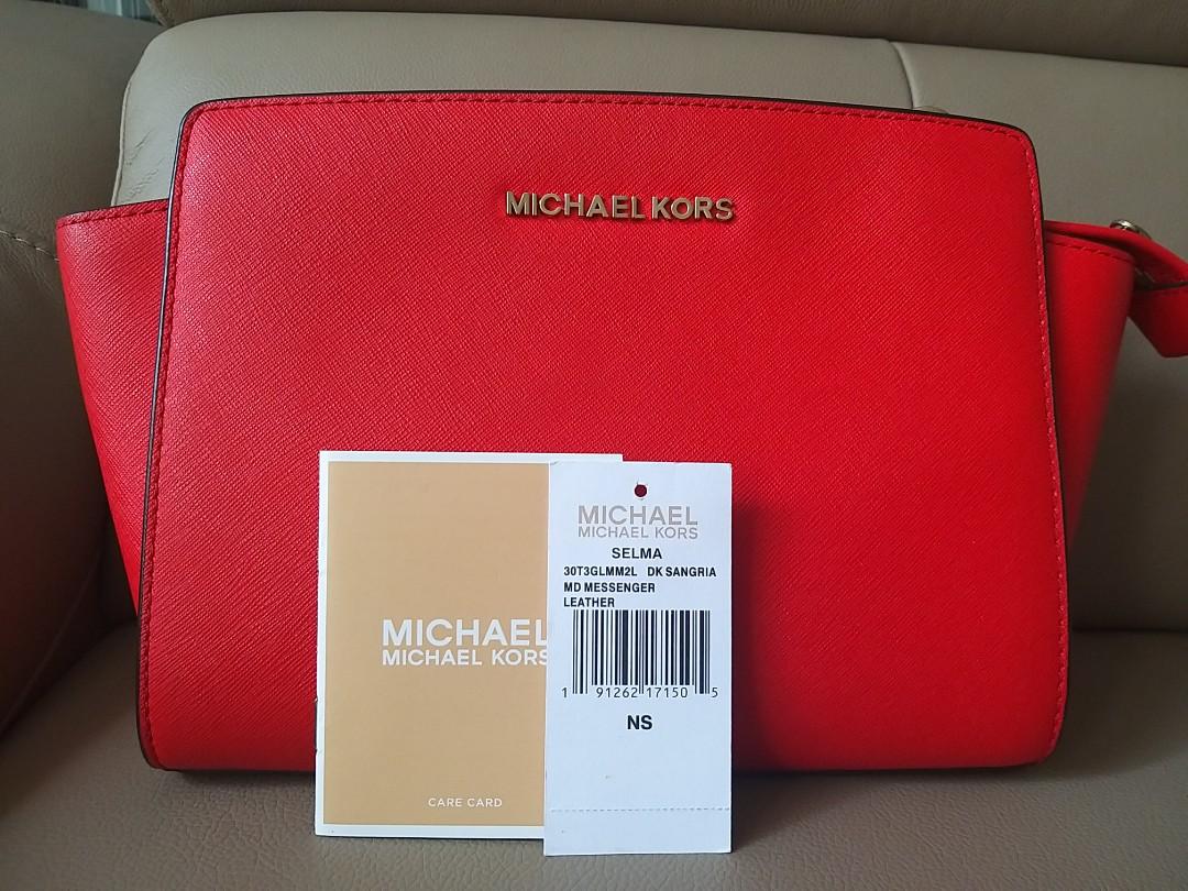 Michael+Kors+Selma+Medium+Messenger+Bag+Pink+30t3glmm2l for sale