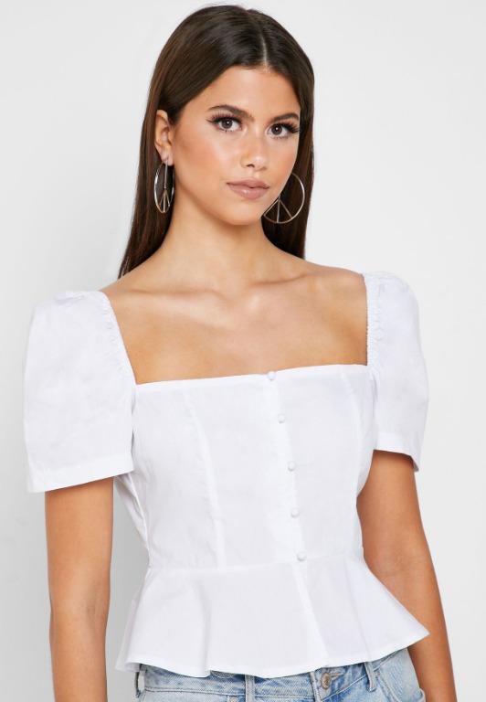 missguided peplum top