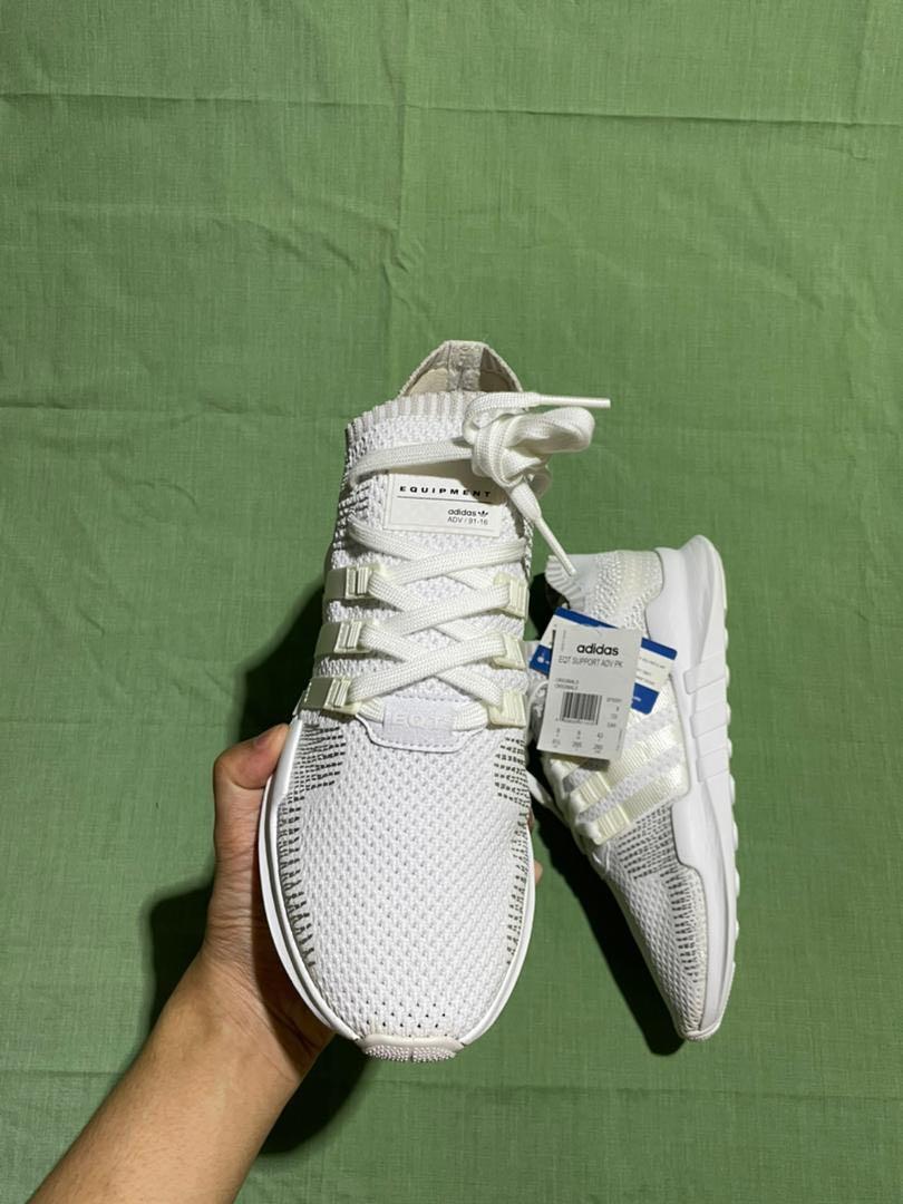 Model Kasut Adidas EQT Support ADVK Saiz UK 8 Warna Putih Offwhite