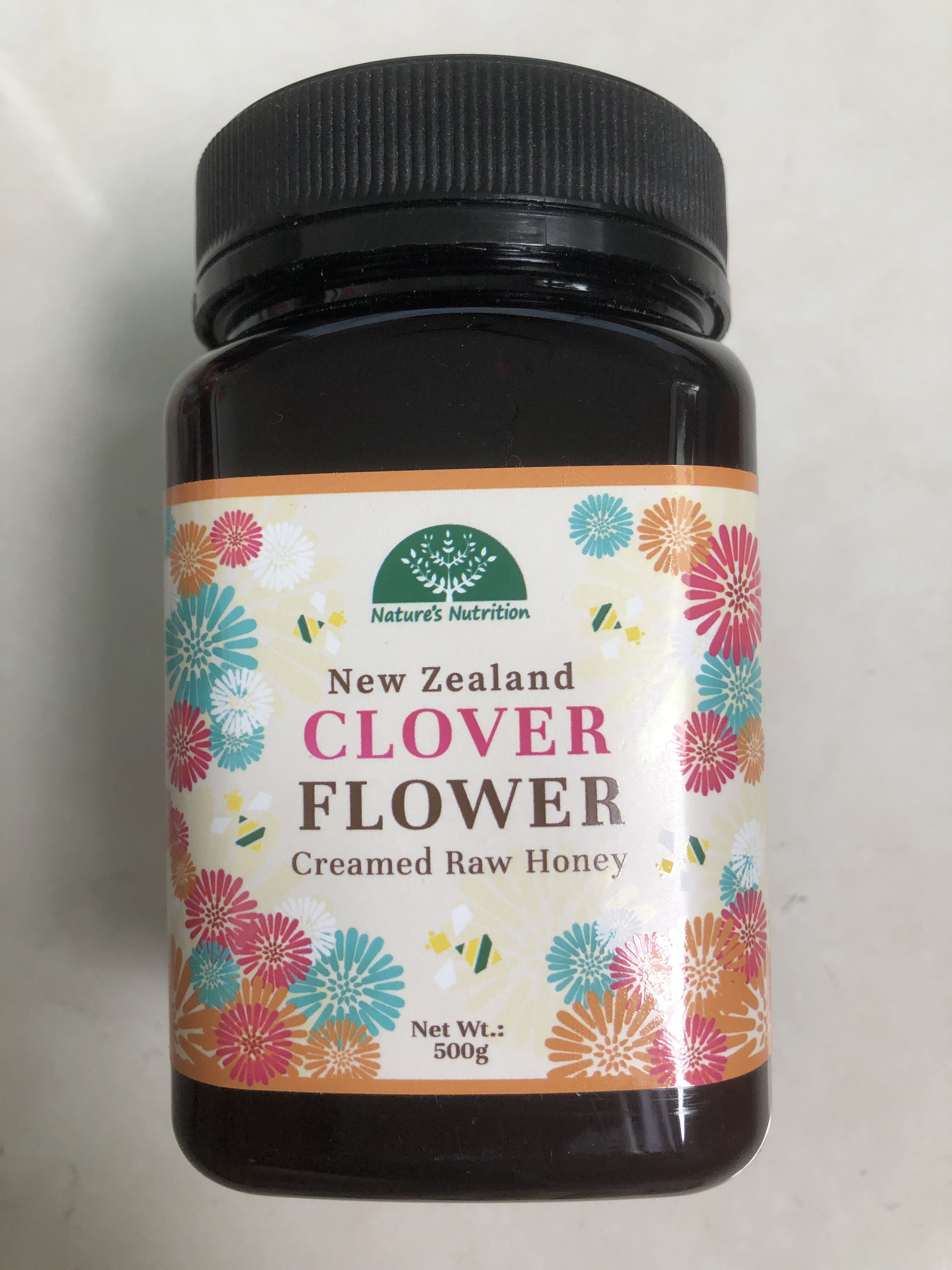 New Zealand Clover Flower Creamed Raw Honey 500g, Health & Nutrition