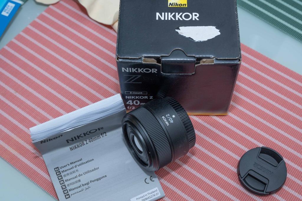 Nikon Z 40mm f/2, 攝影器材, 鏡頭及裝備- Carousell