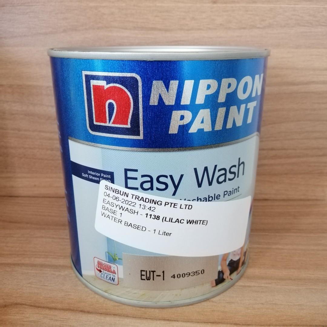 Nippon Paint Easywash Lilac White, Furniture & Home Living, Home