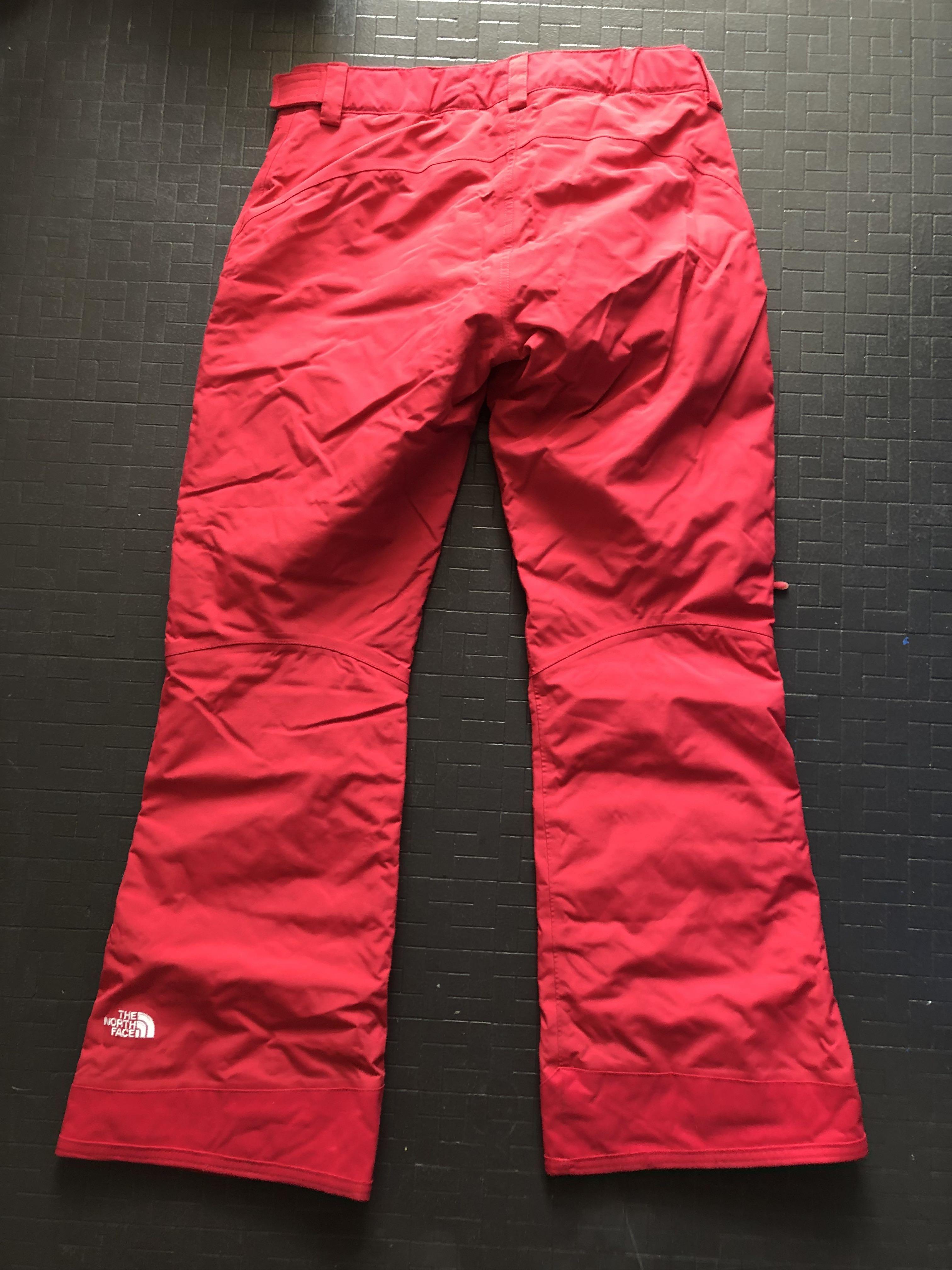 Red snow pants womens top