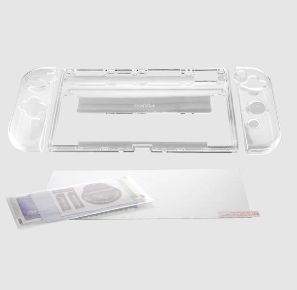 Nyko Thin Case Dockable Protective Case for Nintend Switch OLED with Tempered Glass Screen Protector (Category: Cases & Covers) located in Manila. Submitted by techsmartph (Listing ID 1171942908, Image 3). Description: * Protects the exterior of the Nintendo Switch™ OLED and Joy-Cons * Joy-Cons can be removed while Thin Case is attached * Keep Thin Case attached while docking the Nintendo Switch™ OLED * Includes one tempered glass screen protecto