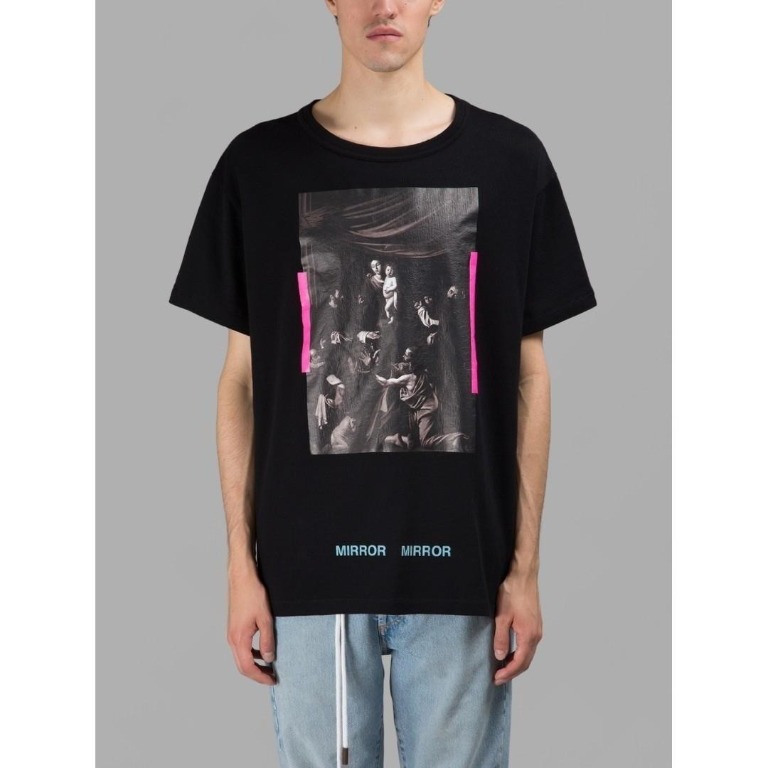 Off white caravaggio tee mirror mirror top