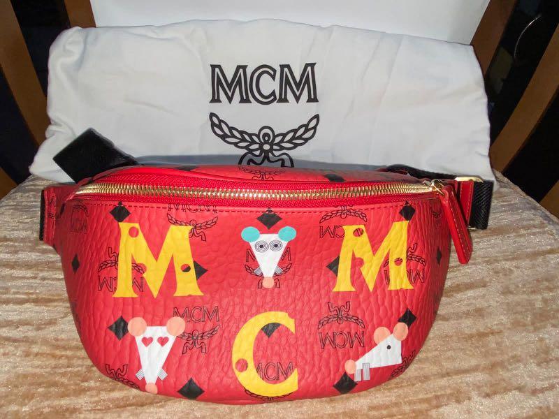 MCM X Bape Waist Bag, Men's Fashion, Bags, Sling Bags on Carousell