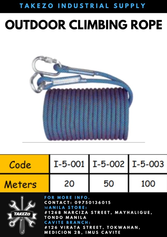 Outdoor Climbing Rope, Commercial & Industrial, Industrial Equipment on ...