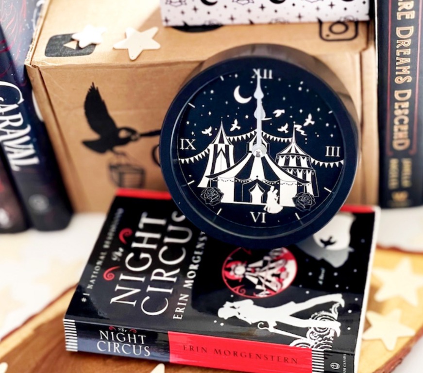 Owlcrate The Night Circus by Erin wall clock, Furniture