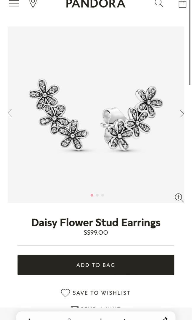 Pandora deals daisy earrings