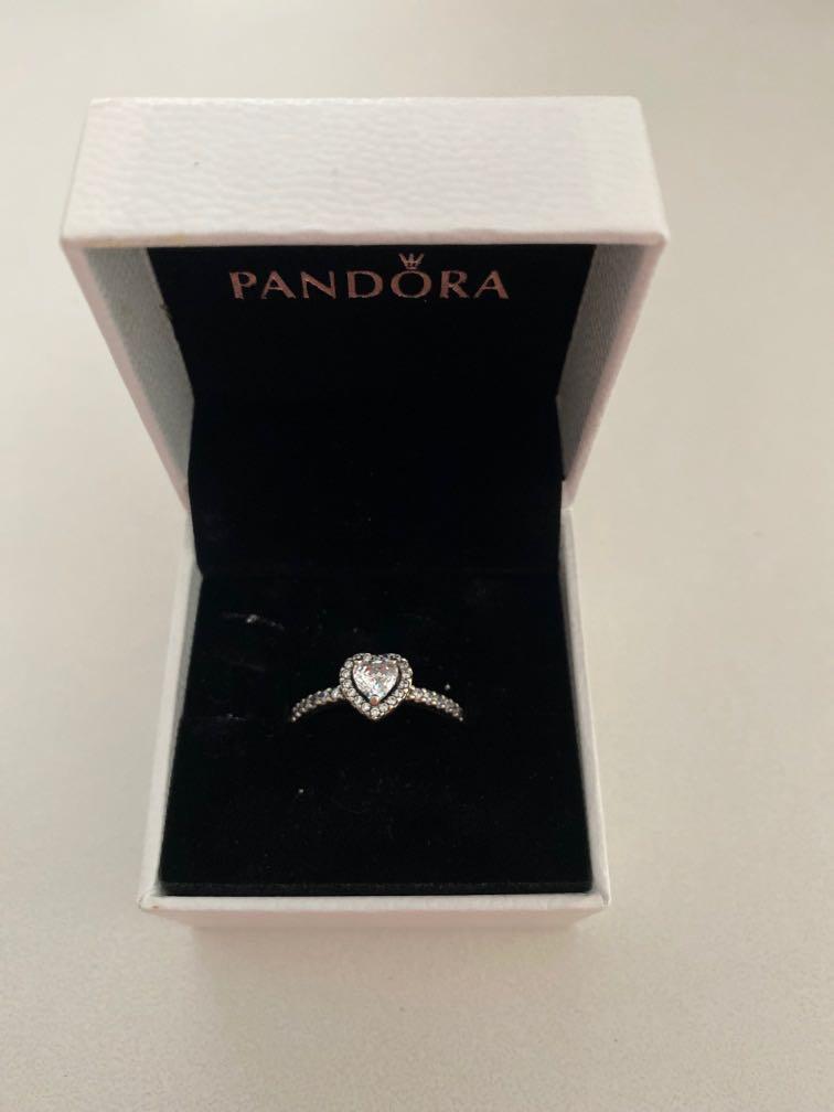 Pandora Heart Sterling Silver Ring with 