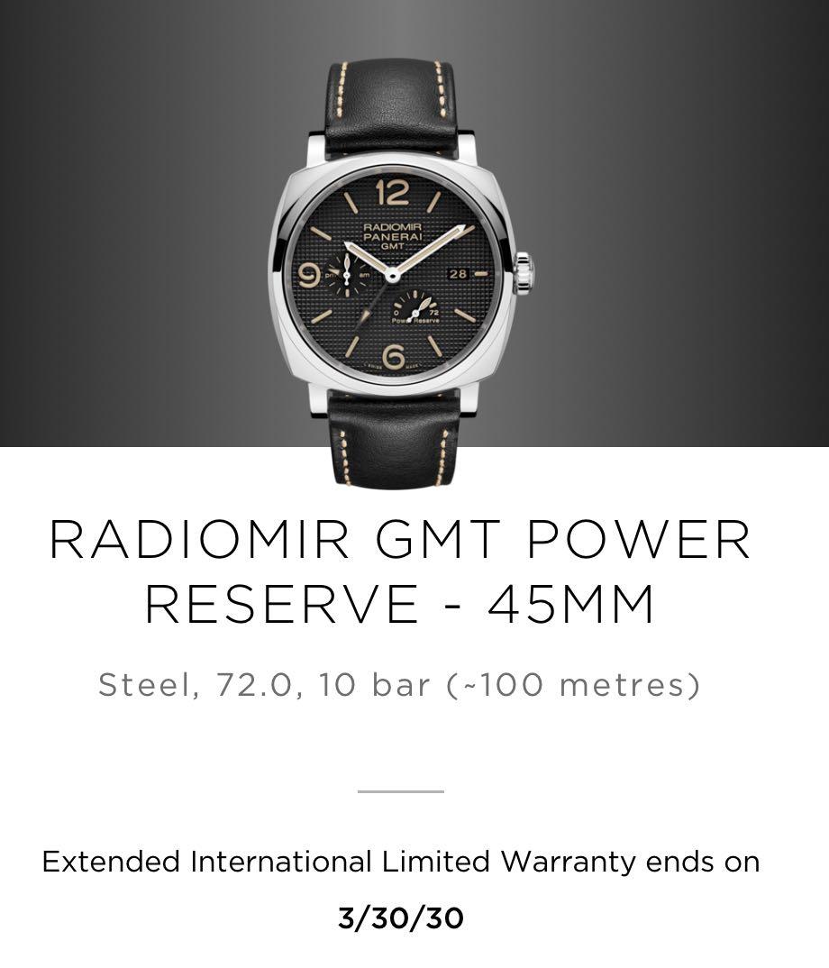 Panerai Radiomir 1940 GMT 3 days 45mm Pam 628