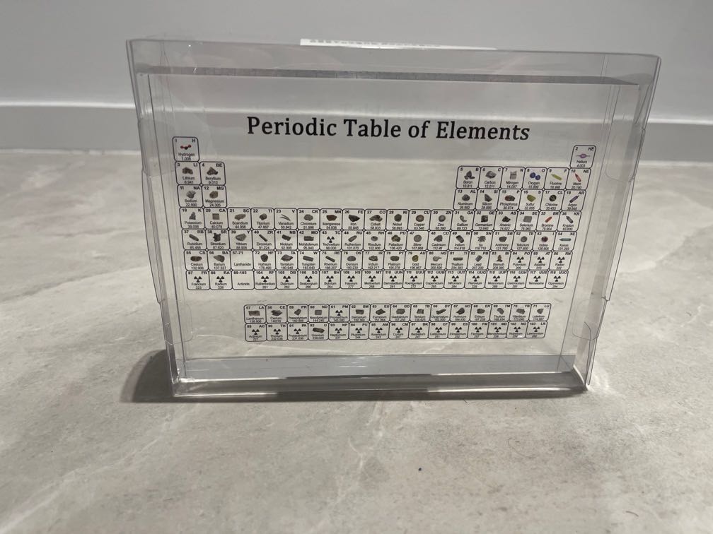 Periodic table paperweight, 傢俬＆家居, 家居裝飾, 相架畫作 Carousell