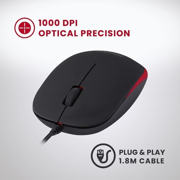 Perixx Periduo212 Wired Mini Keyboard and Mouse Set, USB Connection