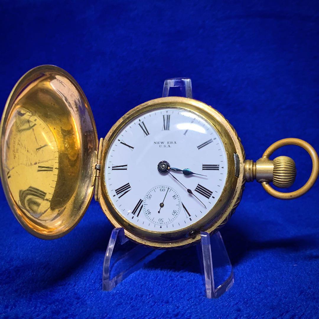 Pocket Watch New Era Antique 1906 18 Size 7 Jewels